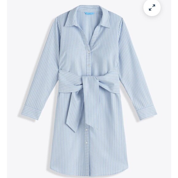 Draper James Striped Button-Down Shirt Dress - Picture 5 of 5